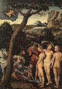Lucas  Cranach The Judgment of Paris_3 painting